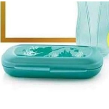 Tupperware Uzsidoboz/uzsonnás doboz / Szemüvegtok (16x6x3 cm), Ariel/Zöld - Tupperware uzsonnás doboz