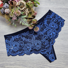 Turbó Széles oldalú csipkés tanga S, Ecru női alsó