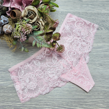 Turbó Széles oldalú csipkés tanga S, Rózsaszín női alsó