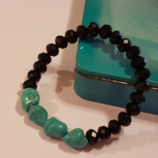  Türkinit és kristály karkötő karkötő