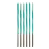  Türkiz Candy Turquoise tortagyertya, gyertya szett 6 db-os
