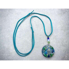  Türkiz remény orgonit műgyanta nyaklánc nyaklánc