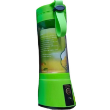 Turmixgép, vezeték nélküli, 380 ml-es, hordozható, tölthető, zöld turmixgép