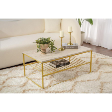 TUTI AG Dohányzóasztal Asude - Arany, Travertine bútor