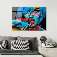 TUTI AG Edzett üveg falikép dekoráció, UV-713 70 x 100 grafika, keretezett kép