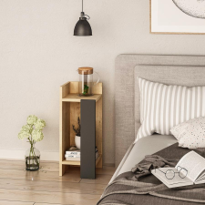 TUTI AG Éjjeliszekrény Elos left - Oak, Anthracite bútor