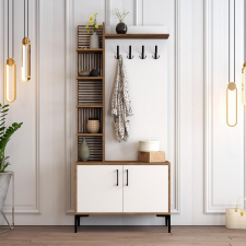 TUTI AG Előszobafal Viyana D - Walnut, White bútor