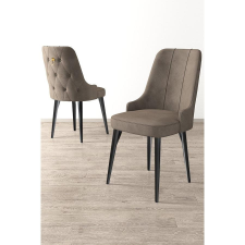 TUTI AG Étkezőszék szett (2 db) Newa - Cappuccino, Fekete bútor