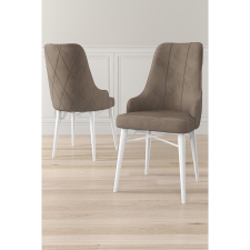 TUTI AG Étkezőszék szett (4 db) Neta - Cappuccino, Fehér bútor