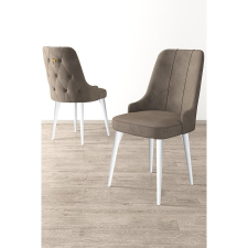 TUTI AG Étkezőszék szett (6 db) Newa - Cappuccino, Fehér bútor