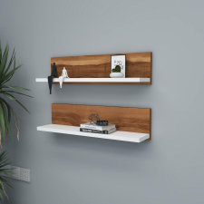 TUTI AG Fali polc Shelf - Diós, Fehér bútor
