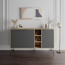TUTI AG Konzolasztal Clara Console - Oak, Antracit bútor