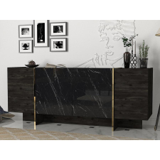 TUTI AG Konzolasztal Veyron - Black, Gold bútor