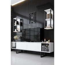 TUTI AG TV szekrény Chrome Line - White, Black bútor