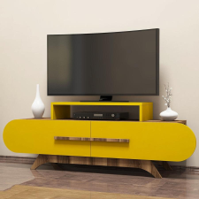 TUTI AG TV szekrény Rose - Walnut, Yellow bútor