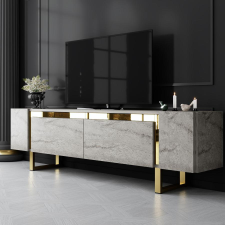 TUTI AG TV szekrény Yildiz - Travertine, Gold bútor