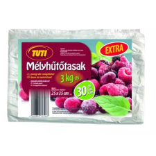 Tuti Extra Mélyhűtőzacskó - 3kg (30 db/csomag) papírárú, csomagoló és tárolóeszköz