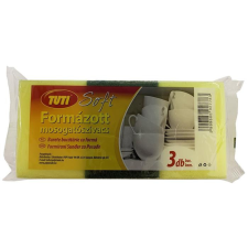 Tuti Mosogatószivacs, formázott, 3 db, TUTI "Soft" tisztító- és takarítószer, higiénia