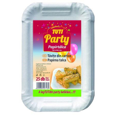 Tuti Papírtálca, 10,5x16,5 cm, 25 db, TUTI "Party" konyhai eszköz