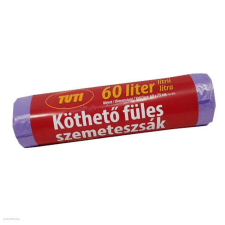 Tuti Szemeteszsák köthető füles TUTI 60l-es 60 x 75 cm 16db tisztító- és takarítószer, higiénia