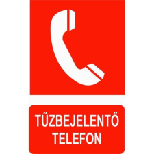  Tűzbejelentő telefon információs tábla, állvány