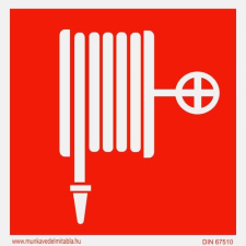  Tűzcsap - öntapadó, 150*150mm információs tábla, állvány