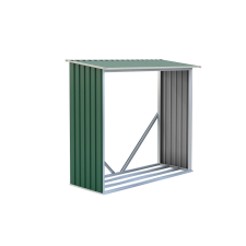  Tüzifa tároló G21 WOH 136 - 182 x 75 cm, zöld kerti tárolás