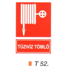 Tüzivíz tömlö t 52 információs címke