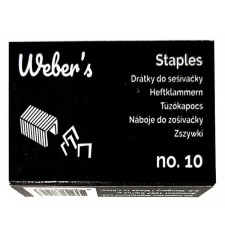  Tűzőkapocs WEBER&#039;S No.10 1000db/dob gemkapocs, tűzőkapocs