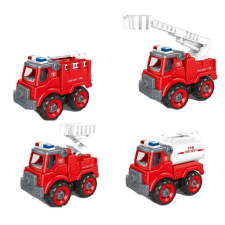  Tűzoltóautó csavarozható 11cm autópálya és játékautó