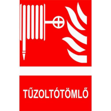  Tűzoltótömlő információs tábla, állvány