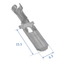  Tűzősaru csap. 6,3x0,8 mm, 0,3...0,9 mm² kisháztartási gépek kiegészítői