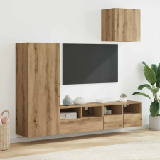  TV Fali Egységek 4 pcs Artisan tölgy Faanyag bútor