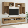  TV Fali Egységek 6 pcs Öreg fa 100 x 30 x 40 cm Faanyag