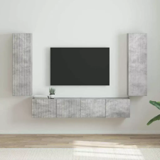  TV Fali Szekrény 2 db Beton Szerelt Fa bútor