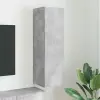  TV Fali Szekrény 30 x 31 x 100 cm Beton Szerelt Fa