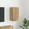  TV Fali Szekrény 30 x 31 x 60 cm Művészi tölgy Szerelt Fa