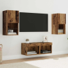  TV Fali Szekrények 4 pcs Öreg fa 30,5 x 30 x 60 cm Faanyag
