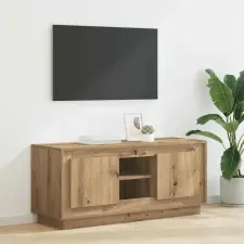  TV szekrény Artisan tölgy 102 x 35 x 45 cm Faanyag bútor