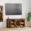  TV szekrény ELST 80 x 35 x 40 cm Füstölt tölgy Faanyag