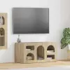  TV szekrény ELST 80 x 35 x 40 cm Sonoma tölgy Faanyag