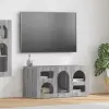  TV szekrény ELST 80 x 35 x 40 cm Szürke Sonoma Faanyag