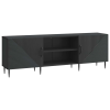  TV szekrény Fekete 150 x 31 x 50 cm Szerelt Fa