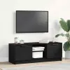  TV szekrény Fekete tölgy 102 x 32 x 35.5 cm Faanyag