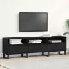 TV szekrény fiókkal Fekete tölgy 150 x 30 x 44,5 cm Faanyag