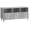  TV szekrény fiókkal Szürke Sonoma 102 x 34,5 x 50 cm Szerelt Fa