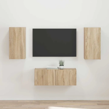  TV szekrény garnitúra 2 pcs Sonoma tölgy Faanyag bútor