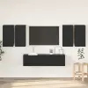  TV szekrény garnitúra 6 pcs Fekete tölgy 60 x 30 x 30 cm