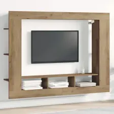  TV szekrény kézműves tölgy 152 x 22 x 113 cm Faanyag bútor