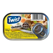 Twist tőkehalmáj saját olajában 115 g konzerv